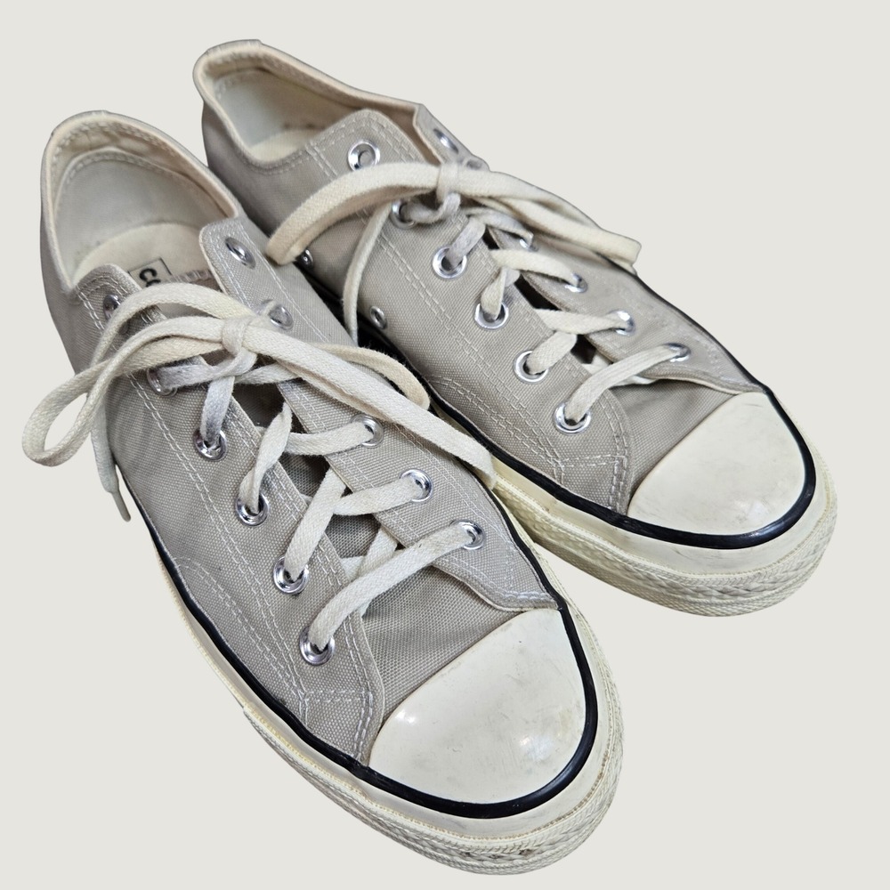 Converse Chuck Taylor All Star 70 Low Top Parchment Gray Sneakers 9W 7M